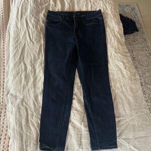 Dark wash skinny jeans